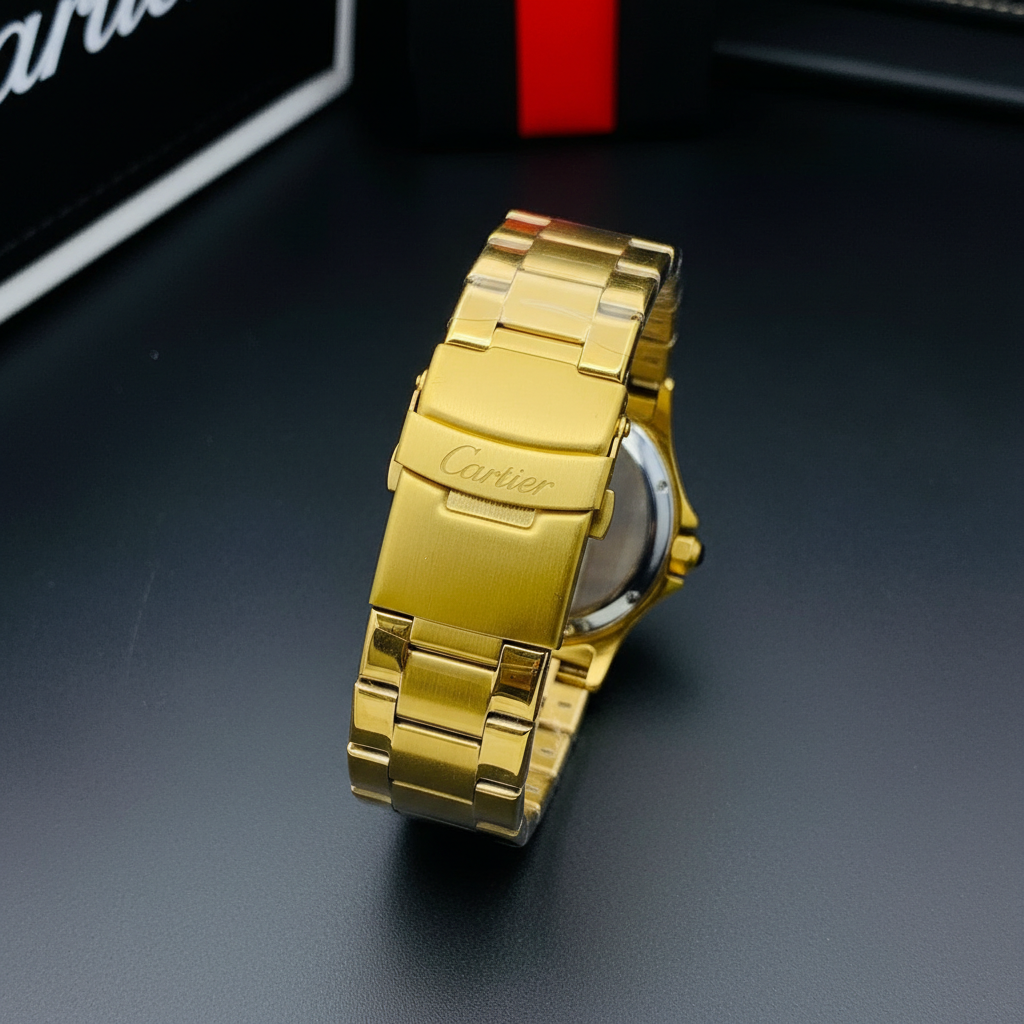 Cartier-Style Skeleton Heavy Weight Watch for Men – Premium Steel Design