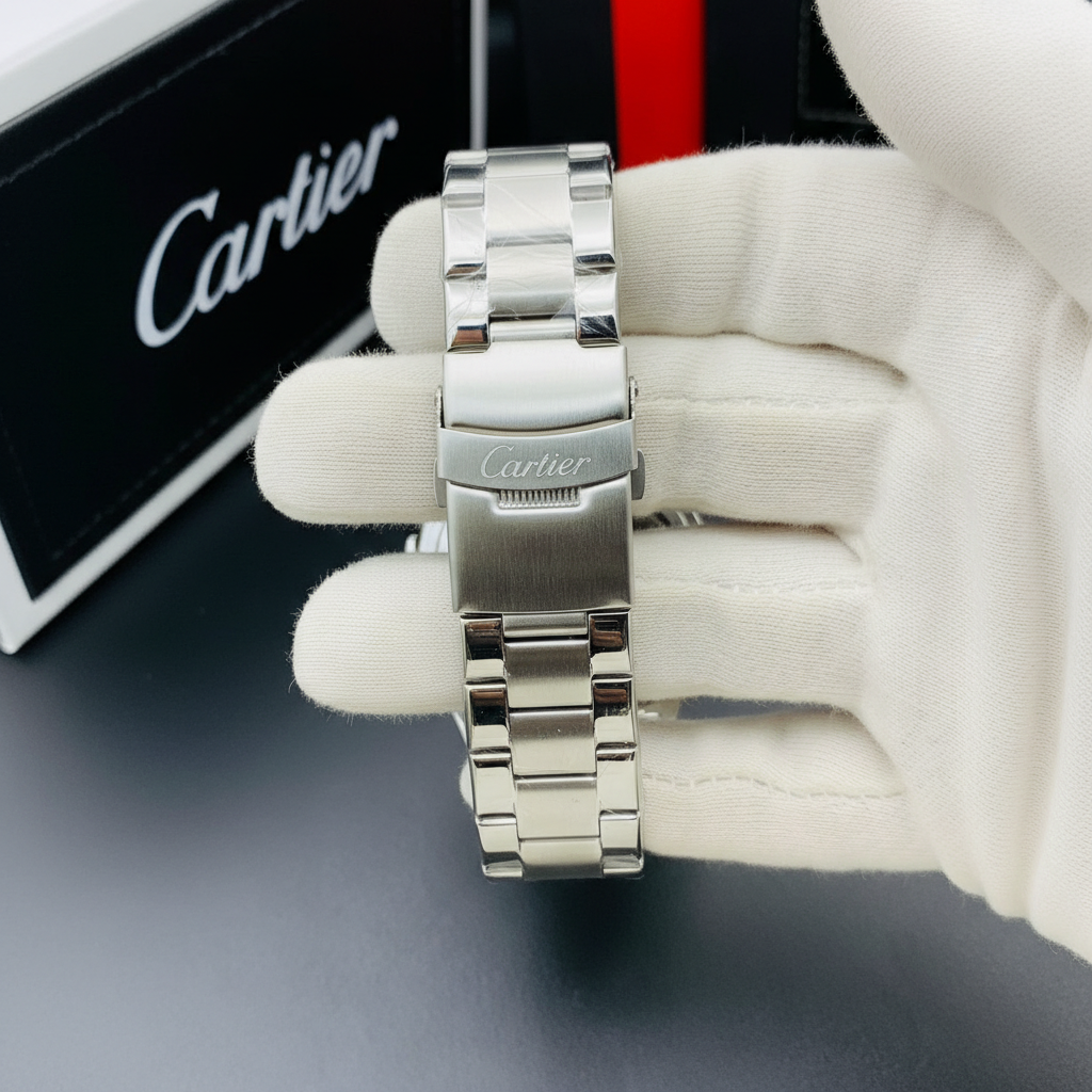 Cartier-Style Skeleton Heavy Weight Watch for Men – Premium Steel Design