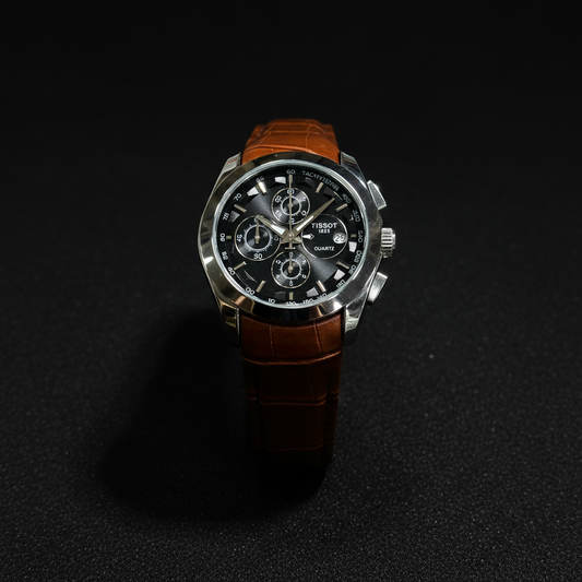 TISSOT Chronograph Working Watch – Premium Leather Strap