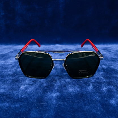 Cartier - SG327 - Golden/Black - Glass Lens - Premium Sunglass