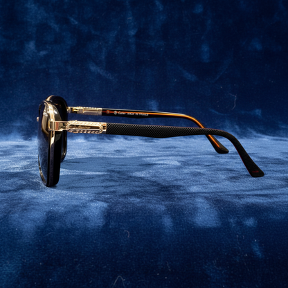 Cartier - SG327 - Golden/Black - Glass Lens - Premium Sunglass