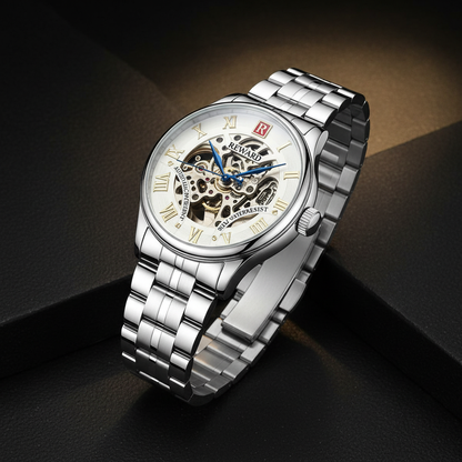 REWARD Original Automatic Skeleton Watch – Luxury Stainless Steel Edition