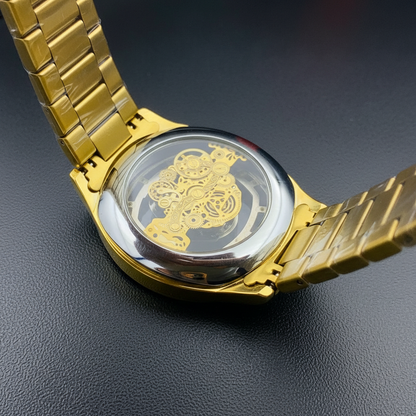Cartier-Style Skeleton Heavy Weight Watch for Men – Premium Steel Design